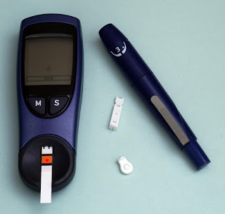 diabetes meter, finger-stick test