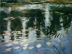 painting ripples water oil lake surface impressionism medic fake artist