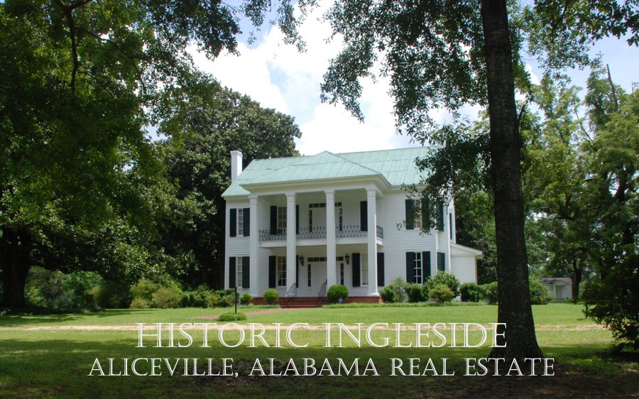 Historic Ingleside Aliceville Alabama Real Estate Historic1849