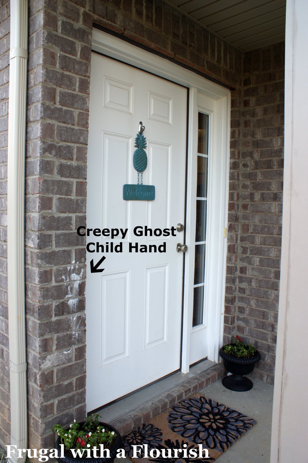 Frugal with a Flourish An Exorcisim (Or How to Get Paint off Brick)