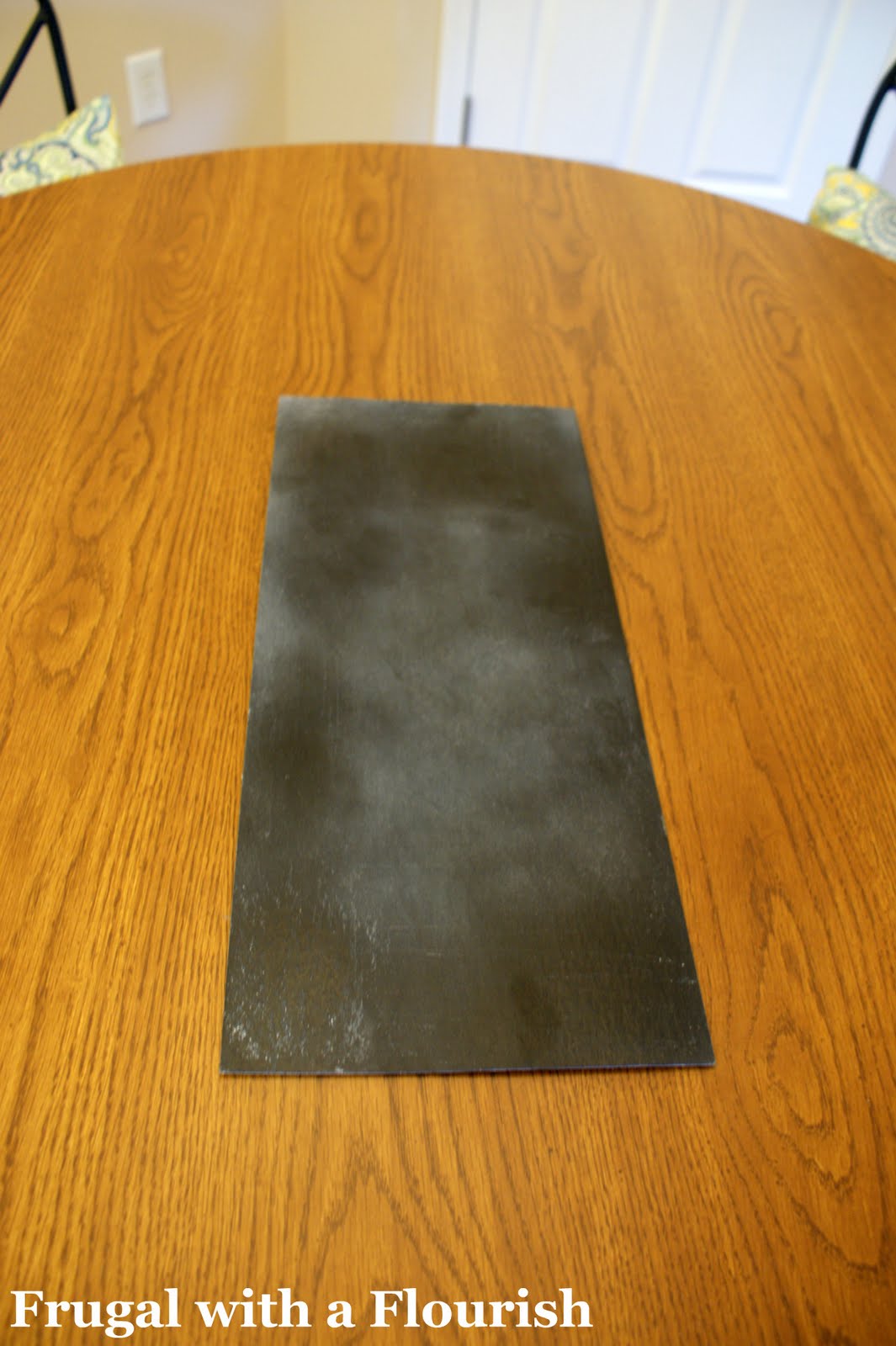 Frugal with a Flourish Chalkboards out of Cardboard