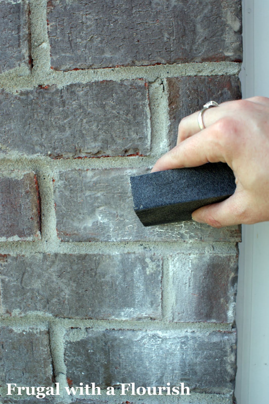 Frugal with a Flourish An Exorcisim (Or How to Get Paint off Brick)