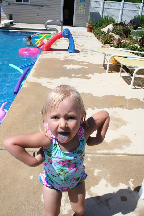 peyton being silly in our back yard