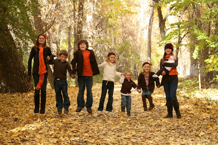 Jumping in the leaves
