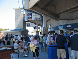 The crowd around Dunedin stadium