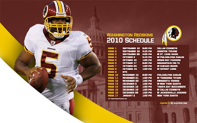 NFL Wallpaper Zone: Washington Redskins 2010 Schedule Wallpaper NFL Wallpaper Zone: Washington Redskins 2010 Schedule Wallpaper