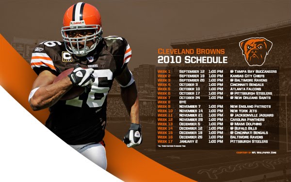 NFL Wallpaper Zone 2010 Cleveland Browns Schedule Wallpaper Joshua 