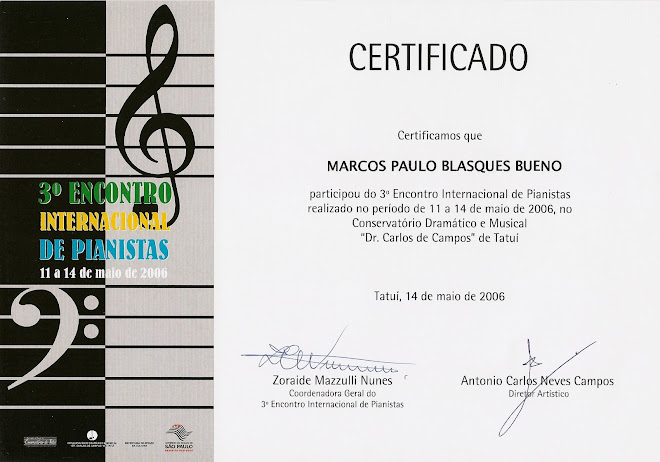 I Encontro Internacional de Pianistas