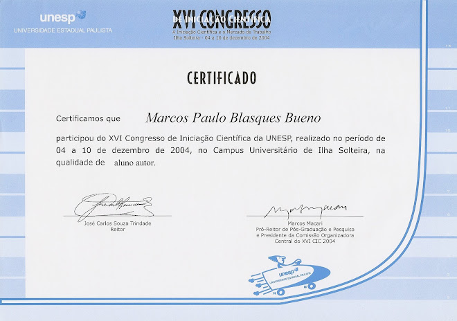 XVI Congresso de Iniciação Científica da UNESP - Apresentação e Publicação Digital de Trabalho