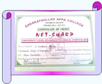 First prize @University Level Symp