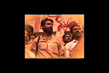 Chandrashekhar Prasad leading anti-privatisation struggle at JNU Ad-Block, 1995