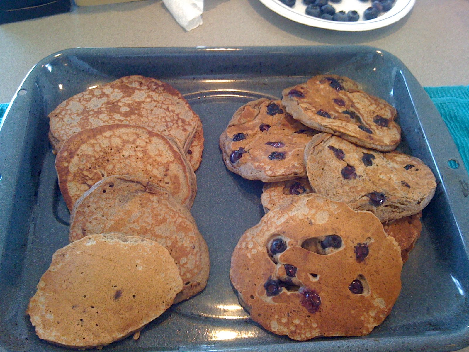 Navy Blue Kitchen Buckwheat Pancakes