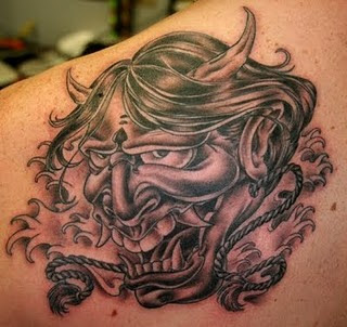 Scary Devil Tattoo Design