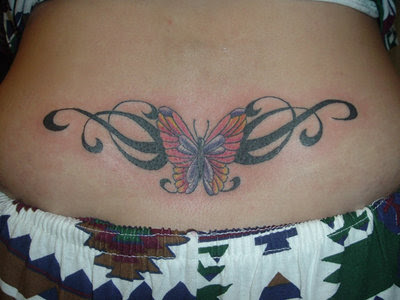 Beautiful Lower Back Tattoo For Young Girls