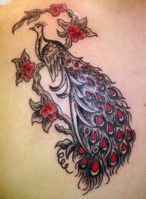 Peacock Tattoo Design For Girls - Feminine Tattoo