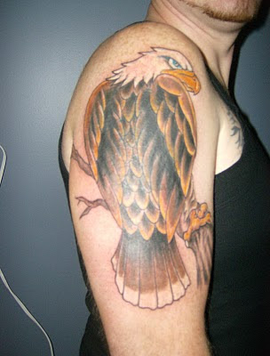 Eagle Tattoo Design on Male Hand