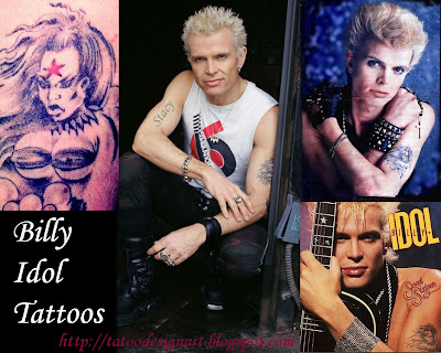 Billy Idol Tattoo - Celebrity Tattoo Images