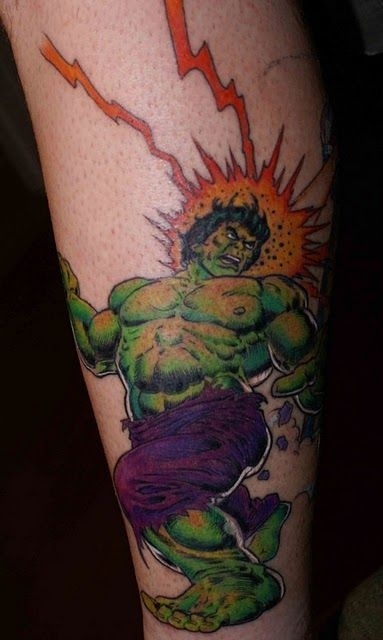 Hulk Tattoo - Superheros Tattoo Design