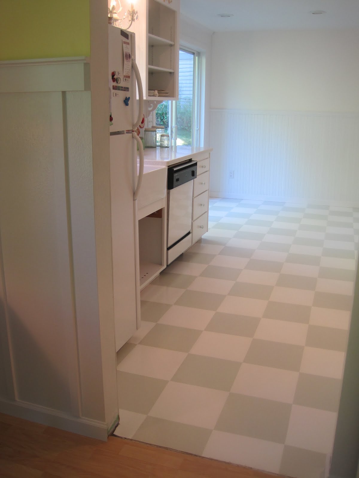 {Beautiful Nest}: Painted Vinyl Floor