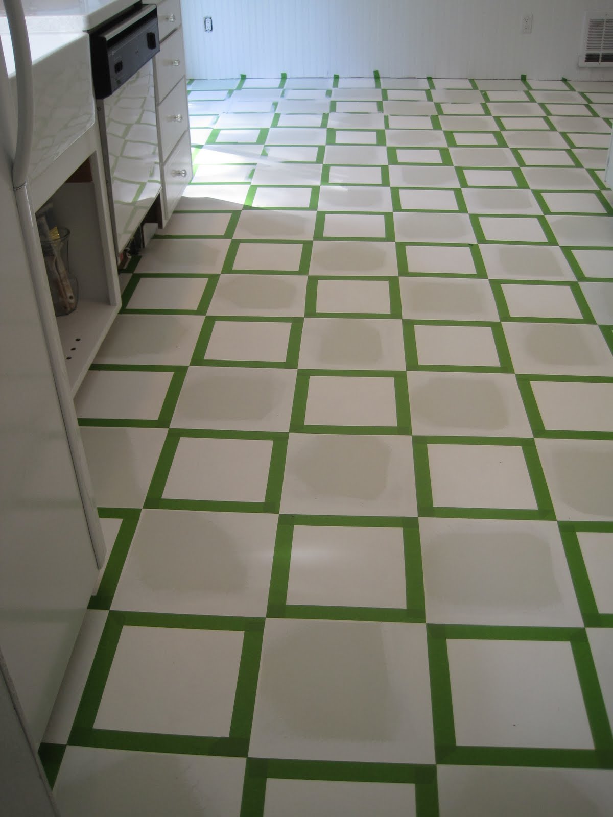 {Beautiful Nest}: Painted Vinyl Floor