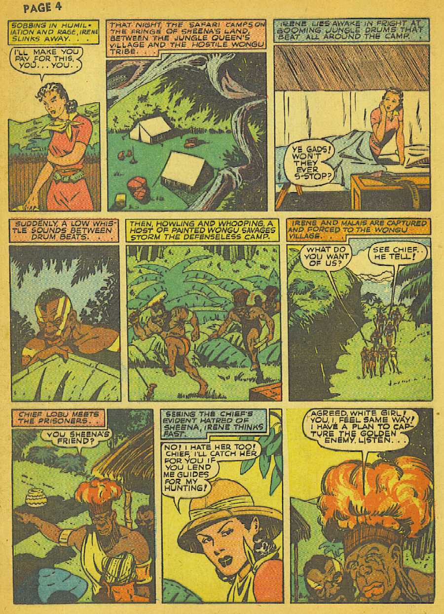 The Comic Book Sheena, Queen of the Jungle in "Blood Hunger