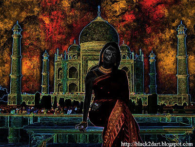 Aishwarya Rai poses in front of Taj Mahal