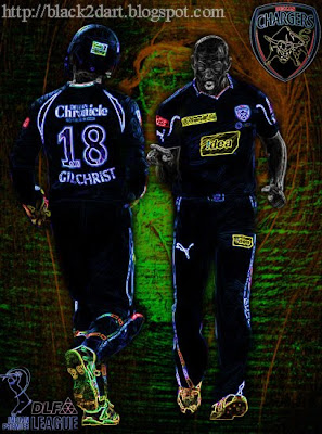 Andrew Symonds and Adam Gilchrist Deccan Chargers (IPL Season 3)