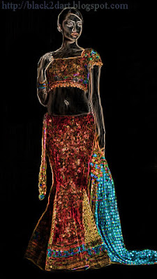 Indian ghagra choli dress