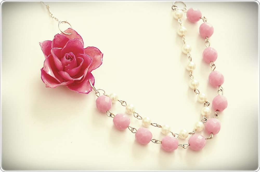 SewSweetStitches: Beaded Rose Necklace Tutorial