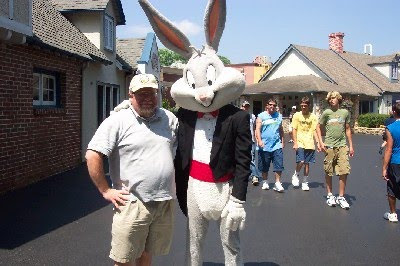 me with Bugs Bunny, Six Flags, Spring 2003