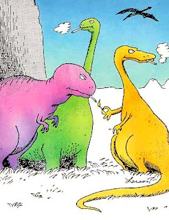 The real reason dinosaurs went extinct, by Gary Larson
