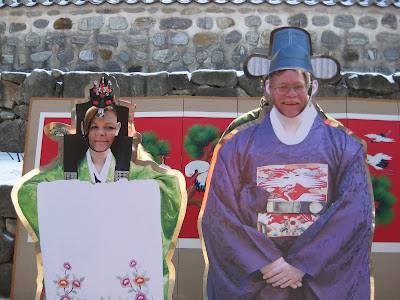 Seoul Seollal Festival, Namsangol Village, posing for photo op