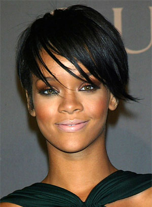 Cute Rihanna Short Layered Crop Haircuts & Hairstyles 2010