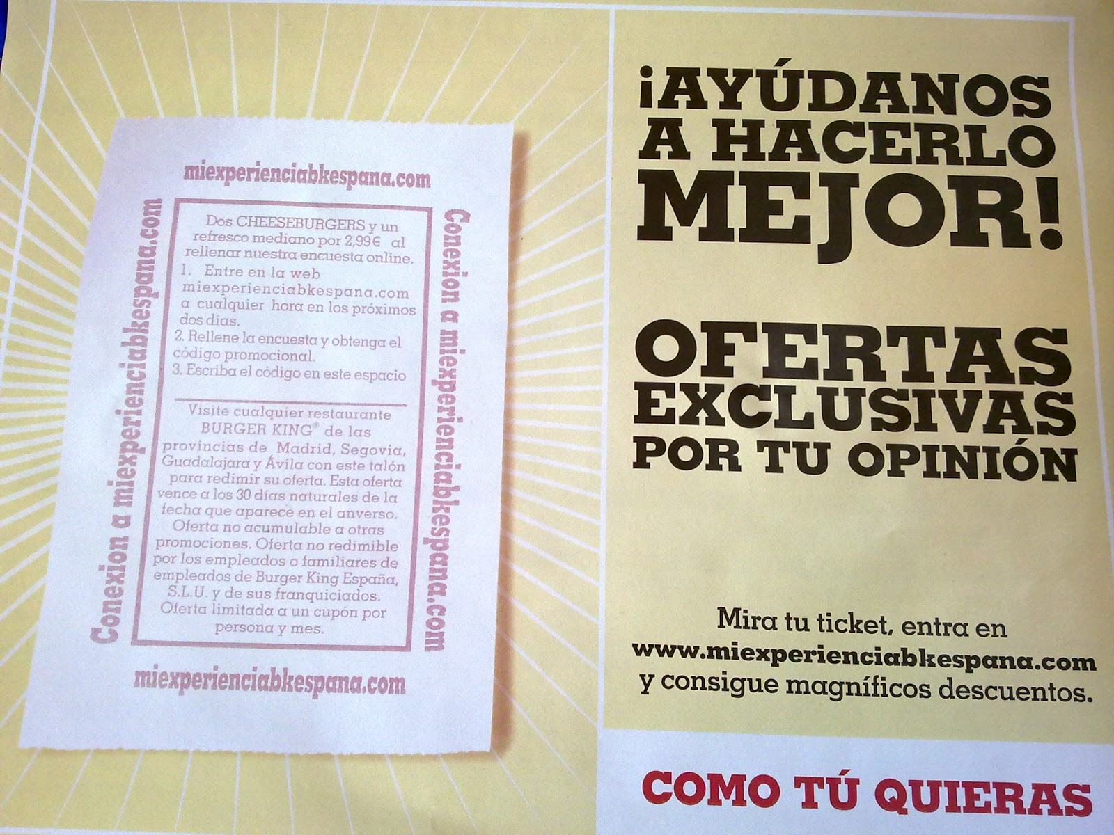 El blog del Marketing Hamburguesa por feedback en Burger King