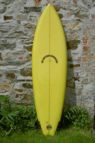 vintage surfboard collector UK 1970s Hot Buttered surfboards twin