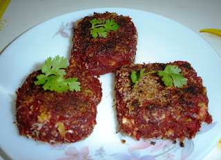 Beet-Carrot Cutlet