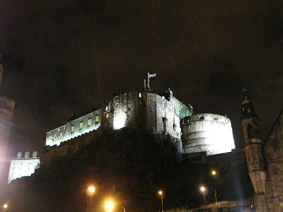 edinburgh castle at night