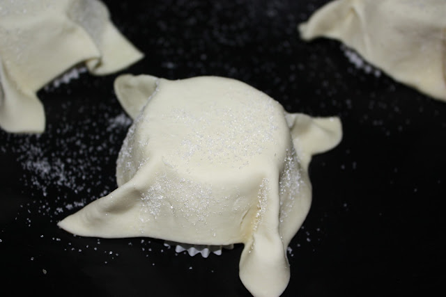  cestitas de hojaldre rellenas de leche frita (NO frita) 