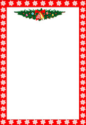 borders christmas clip printable xmas menu vector pages