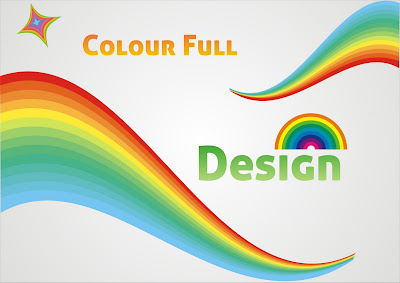 rainbow colourful design width=