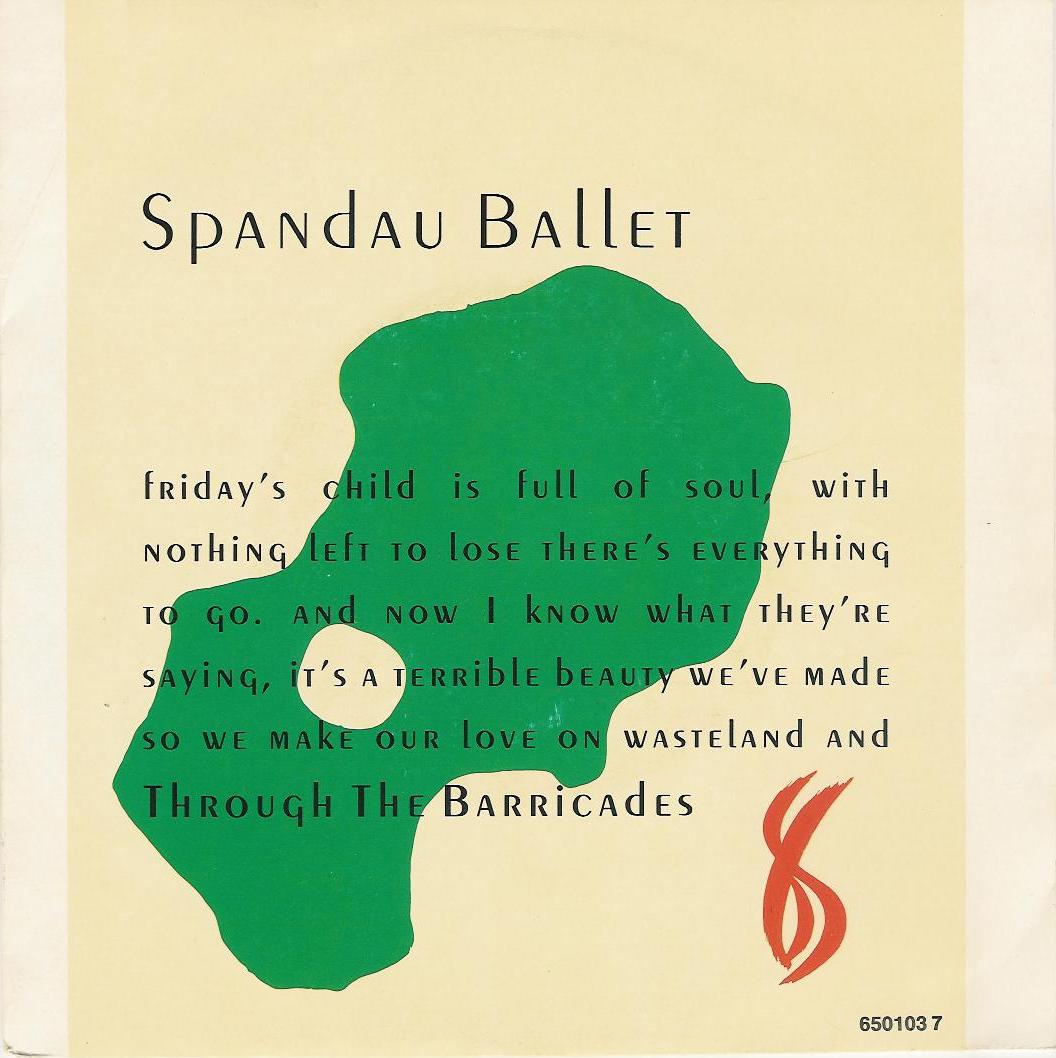 Spandau Ballet Through The Barricades Spandau Ballet Through The Barricades