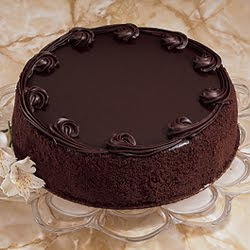 Chocolate Birthday Cakes on Simple But Beautiful Chocolate Cake With Bounty On Sides