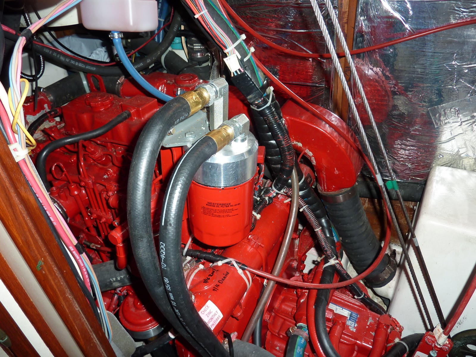 Boat Projects Remote oil filter