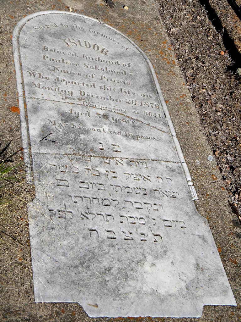 The Jews of the Gold Rush Mokelumne Hill Pioneer Jewish Cemetery