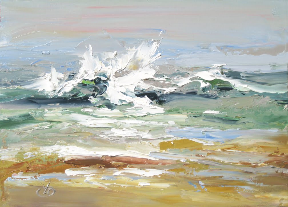 Прима море. Мастихин пейзаж Мэтью Сноуден. Картины мастихином море. Море волны мастихином. Метью Сноуден художник.