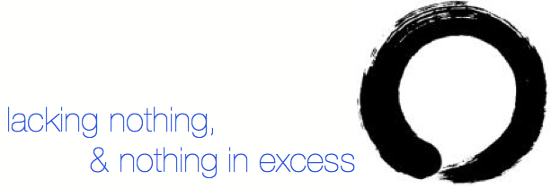 lacking nothing, & nothing in excess