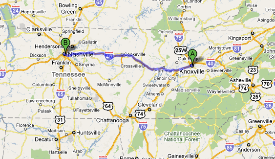 Away We Go!: Day 38 - Knoxville, TN to Nashville, TN