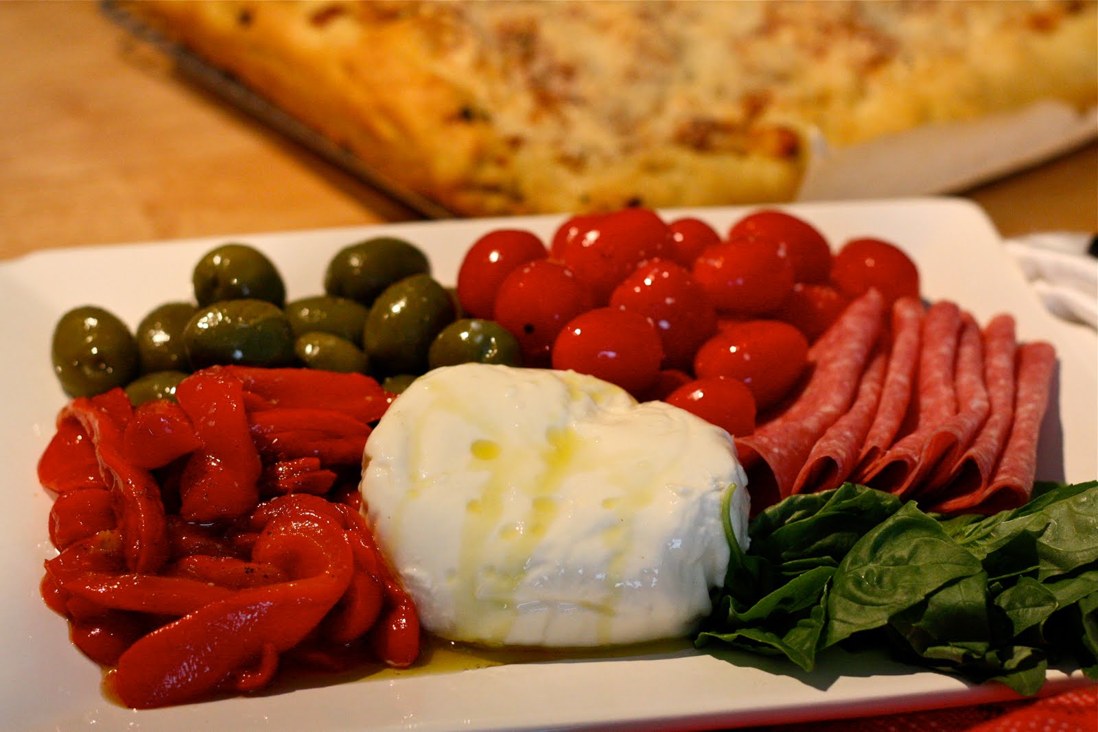Chi Town Cook Focaccia, Antipasto, Burrata Bliss