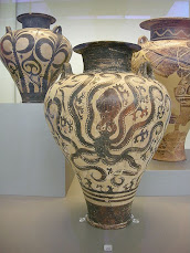 Ancient Greek pottery in the National Archaeological Museum in Athens