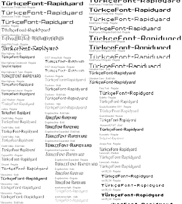 100 Adet Türkçe Font - 100 Turkish Fonts - Rapidyard Rapidshare Downloads